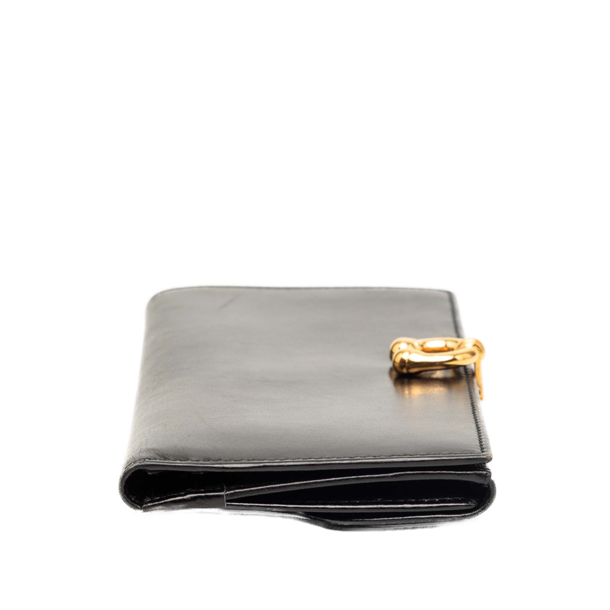 Calfskin Horseshoe Long Wallet - Image 3