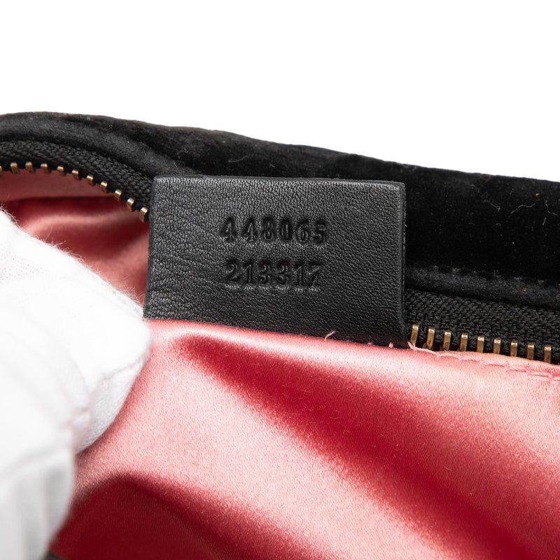 Mini GG Marmont Crystal Embellished Matelasse Velvet Crossbody - Image 6