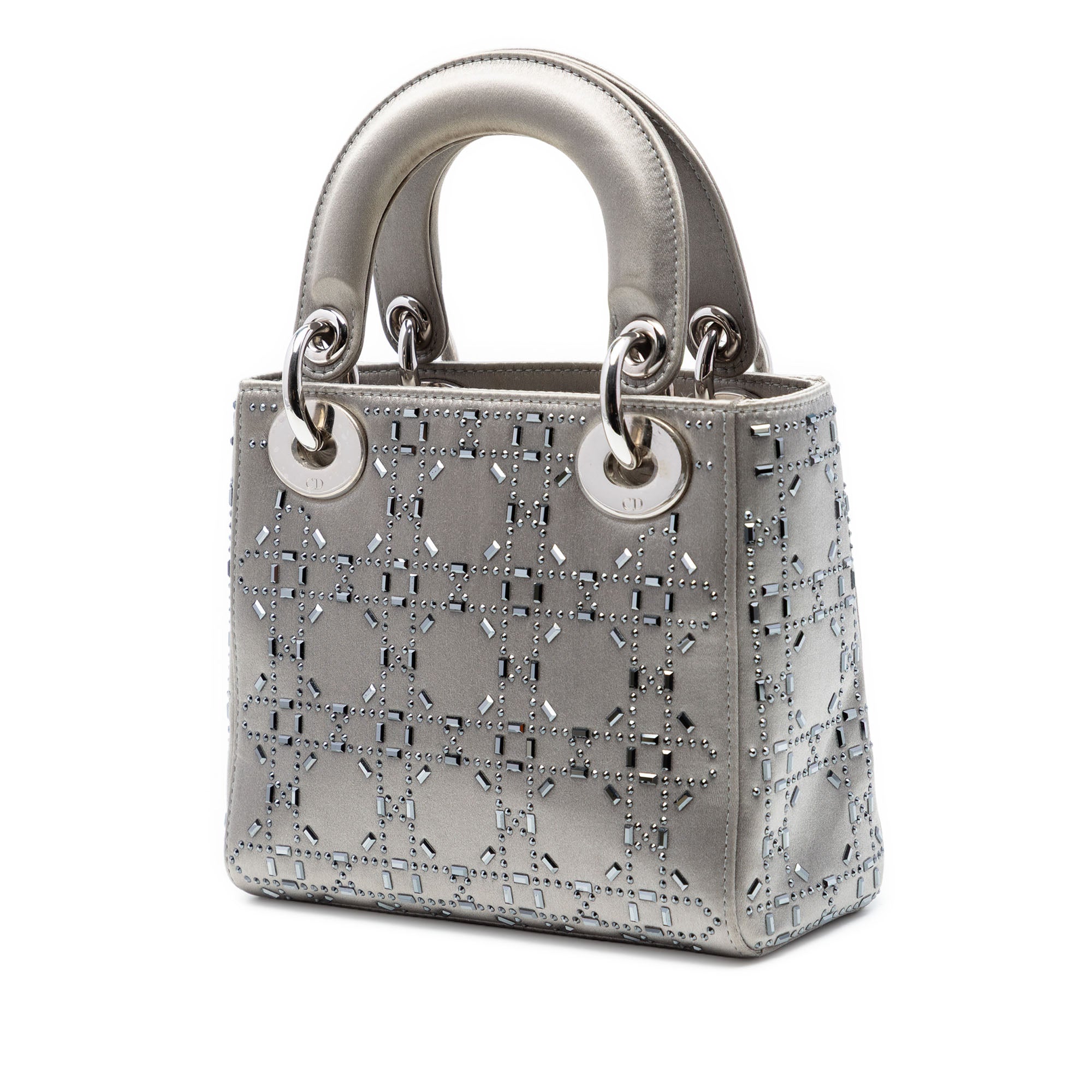 Mini Satin Cannage Strass Crystal Embellished Lady Dior - Image 2