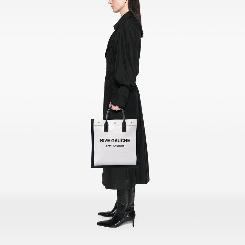 Linen Rive Gauche North South Tote - Image 6