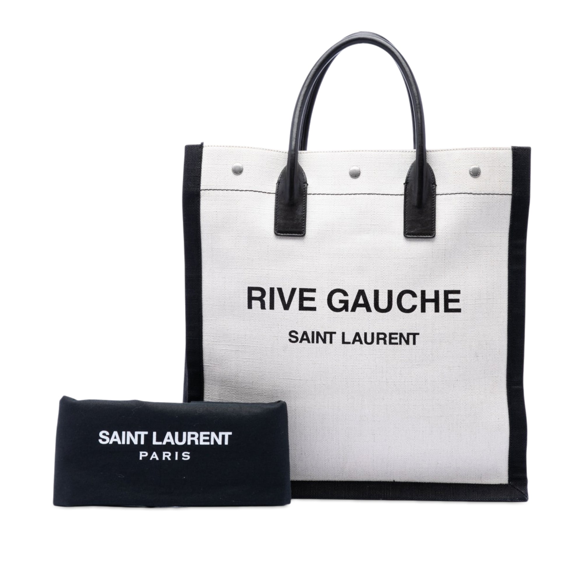 Linen Rive Gauche North South Tote - Image 7