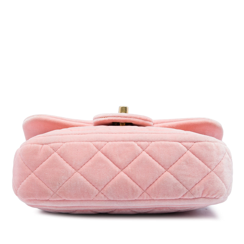 Mini Quilted Velvet Double Frame Flap - Image 3