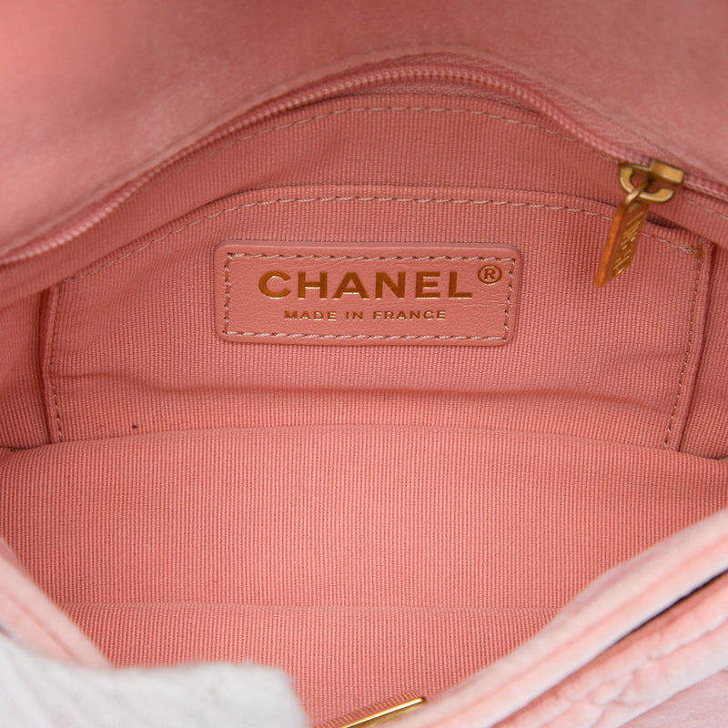 Mini Quilted Velvet Double Frame Flap - Image 4