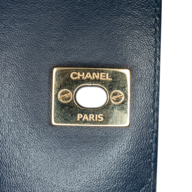 Medium CC Quilted Mixed Fibers and Lambskin Double Flap - Image 10