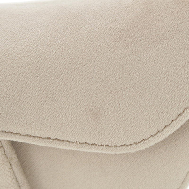 Mini Velvet Crystal Embellished Hardware Saddle Bag - Image 14