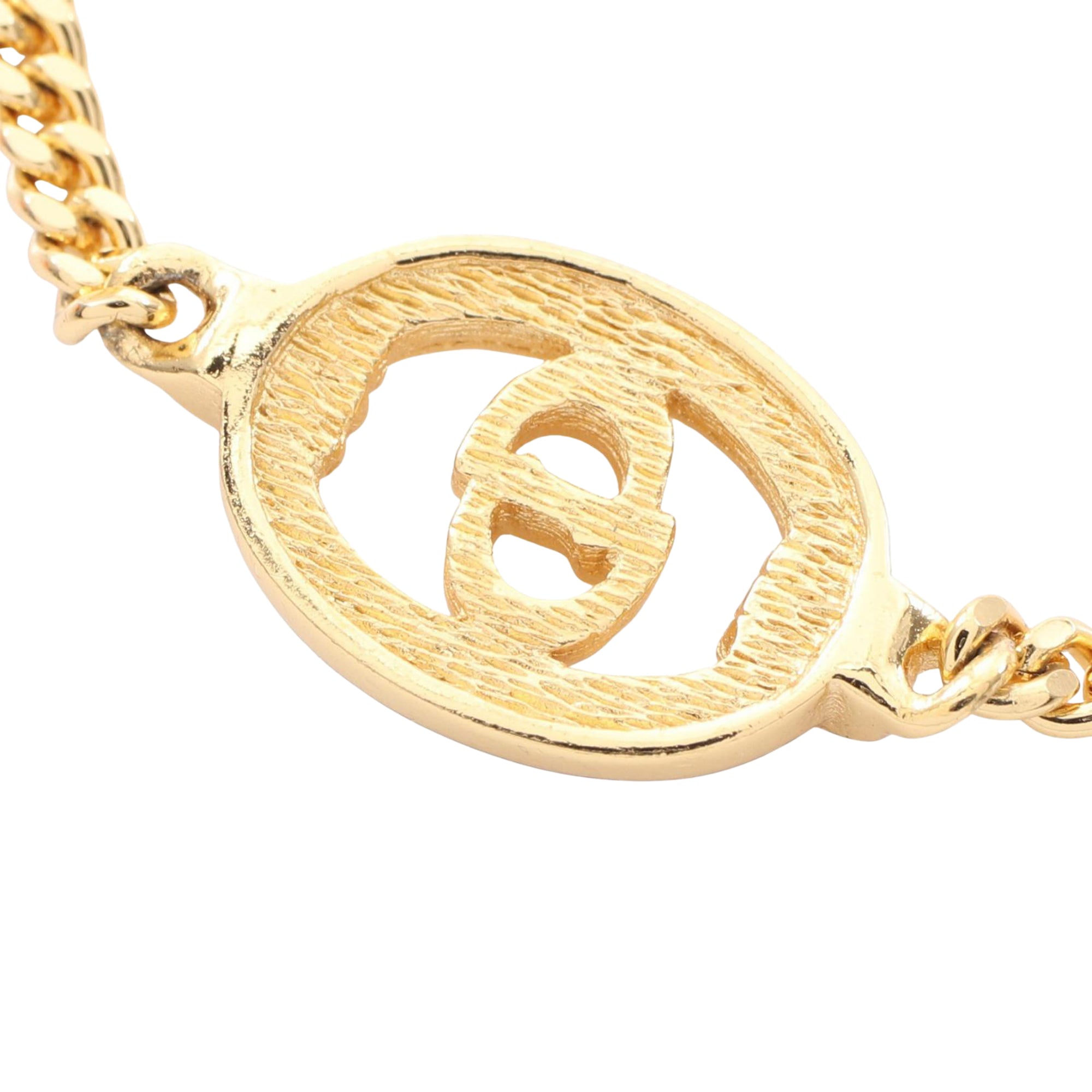 Gold Plated CD Strass Bracelet - Image 3