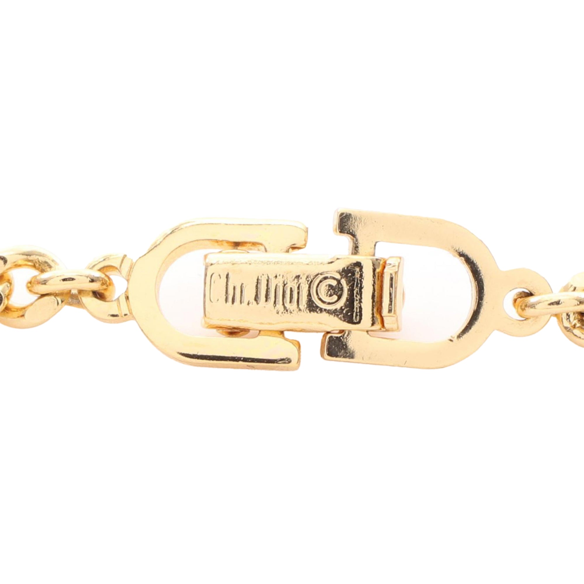 Gold Plated CD Strass Bracelet - Image 5