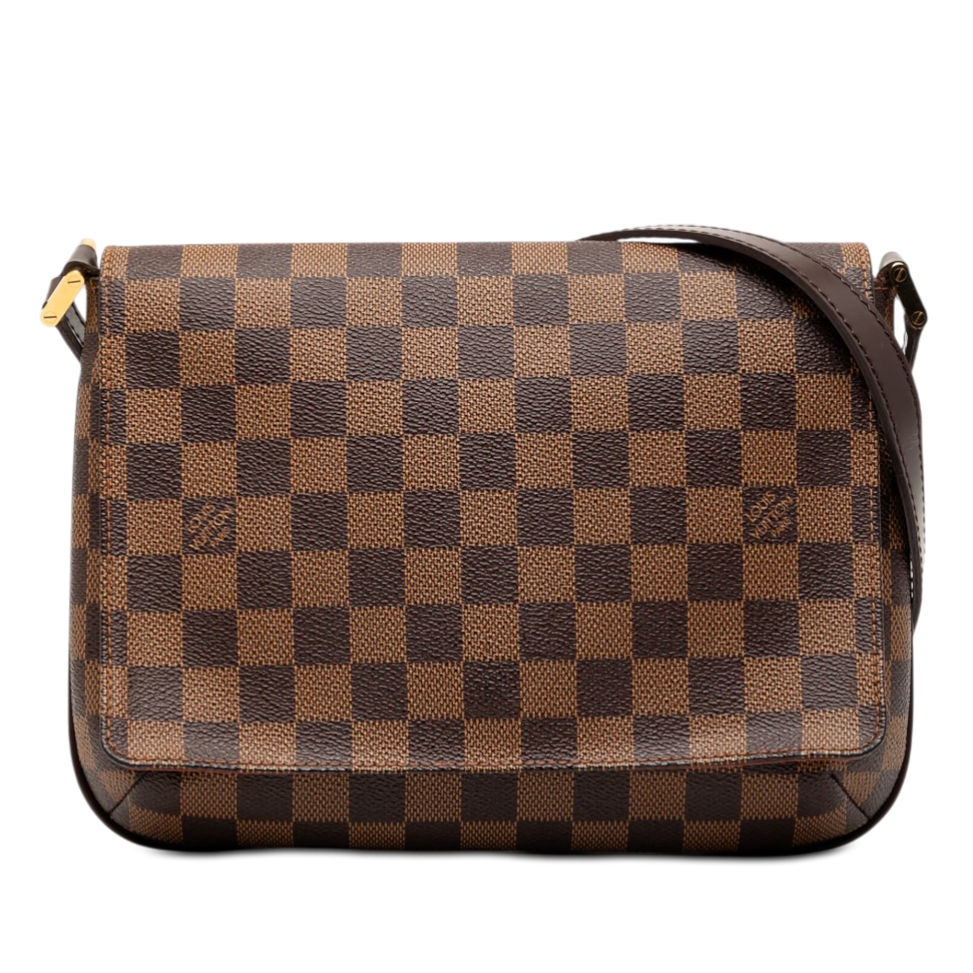 Damier Ebene Musette Tango Long Strap - Image 1