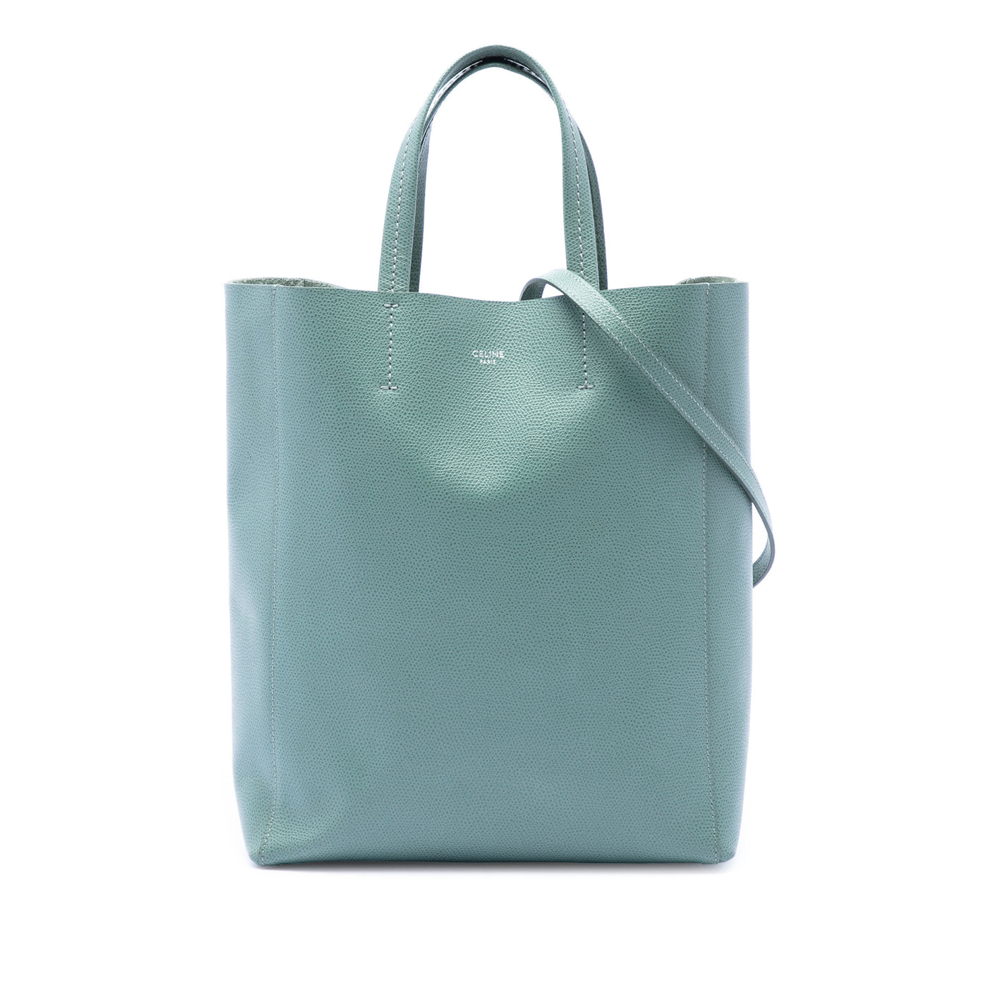 Small Grained Calfskin Vertical Cabas Tote - Image 1