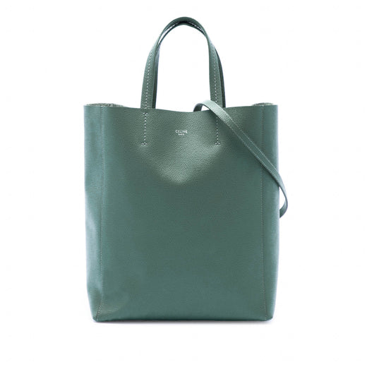 Small Grained Calfskin Vertical Cabas Tote - Image 1