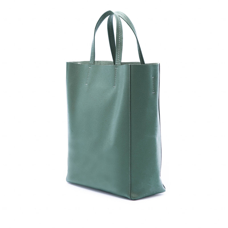 Small Grained Calfskin Vertical Cabas Tote - Image 2