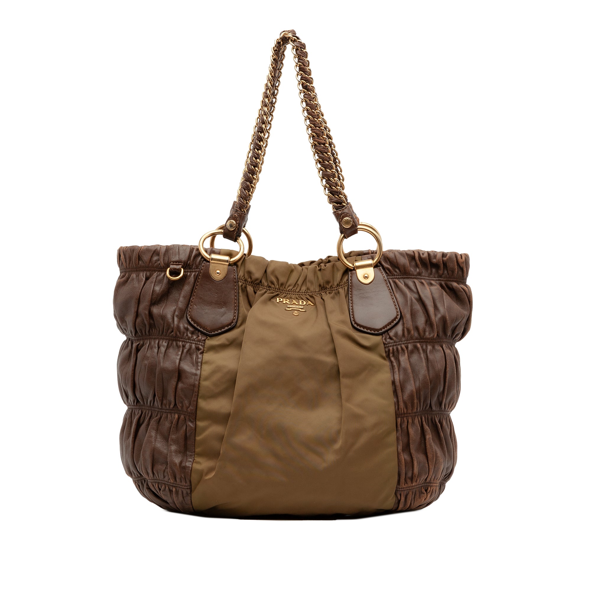 Tessuto and Nappa Gaufre Tote - Image 1