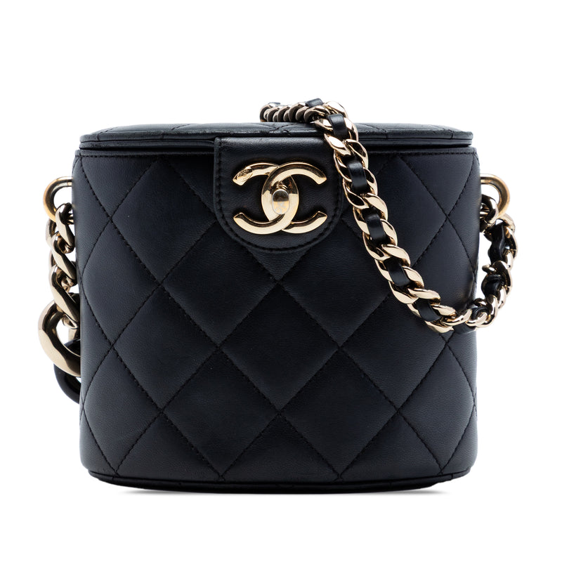 CC Lambskin Elegant Chain Vanity Case