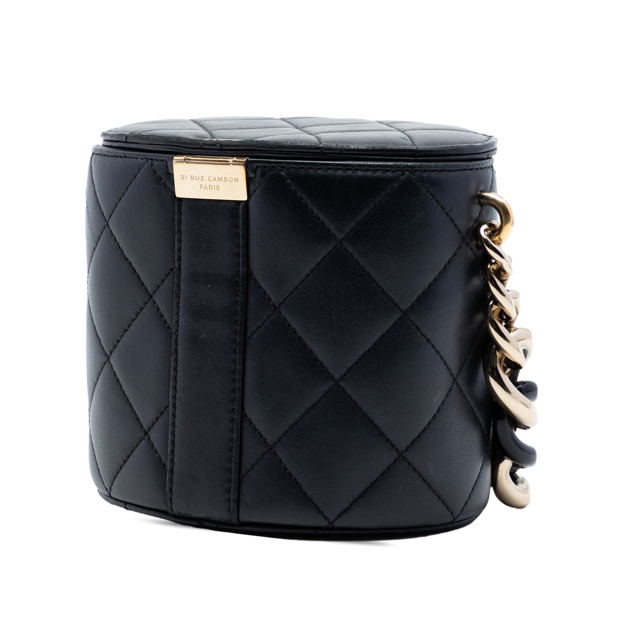 CC Lambskin Elegant Chain Vanity Case - Image 2