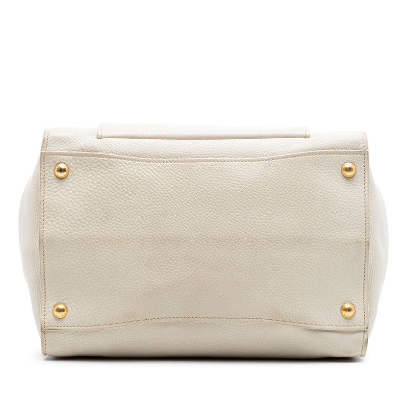 Vitello Daino Front Pocket Open Convertible Tote - Image 3