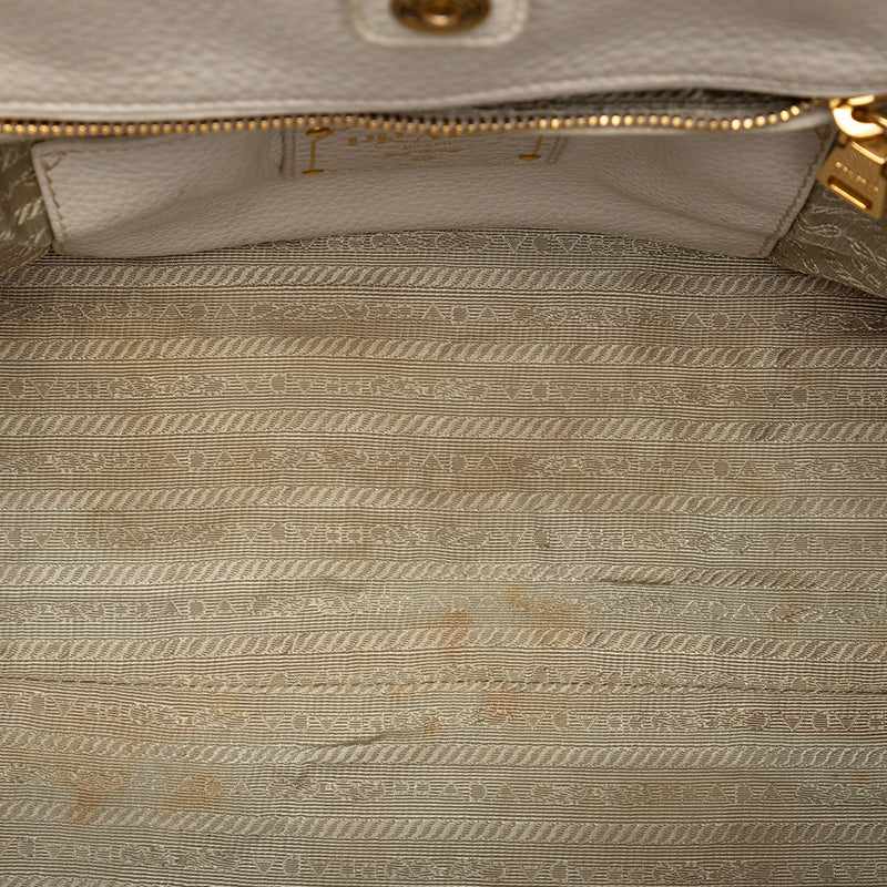 Vitello Daino Front Pocket Open Convertible Tote - Image 4