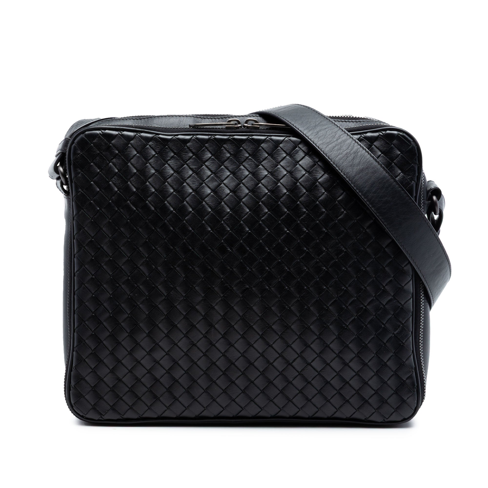 Nappa Intrecciato Messenger Bag - Image 1