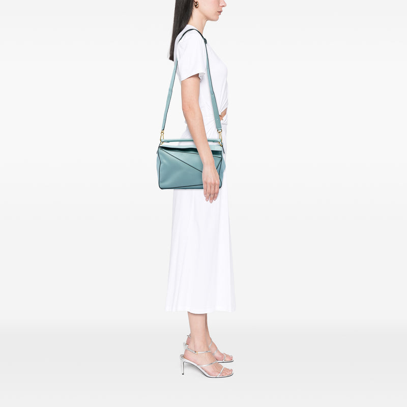 Medium Calfskin Puzzle Satchel - Image 6