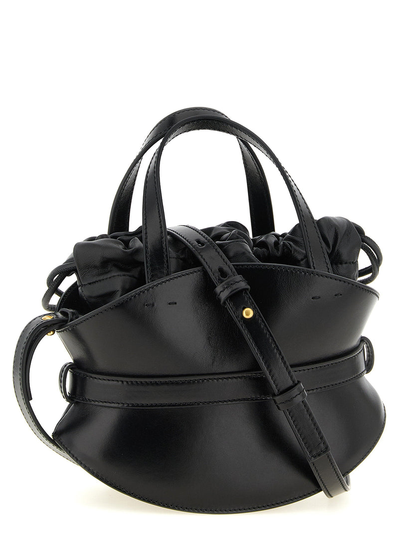 Balmain Shuffle Shoulder Bag — Black Smooth Calf Leather