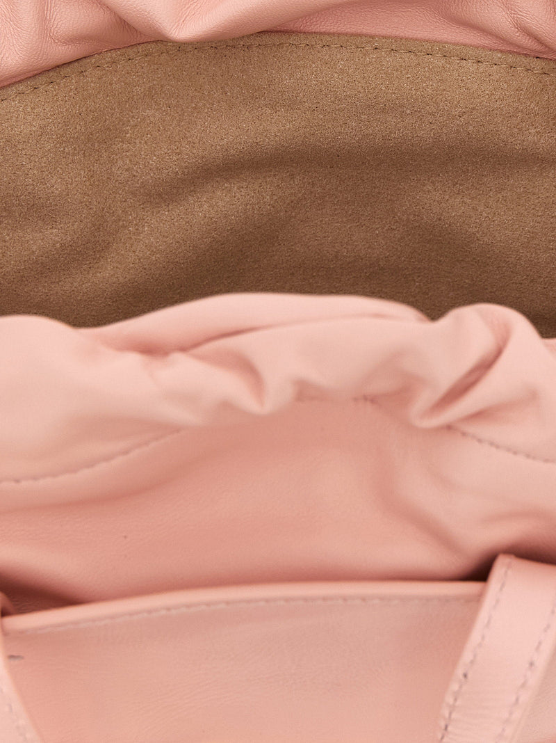 Balmain Shuffle Top Handle Bag — Pink Calf Leather