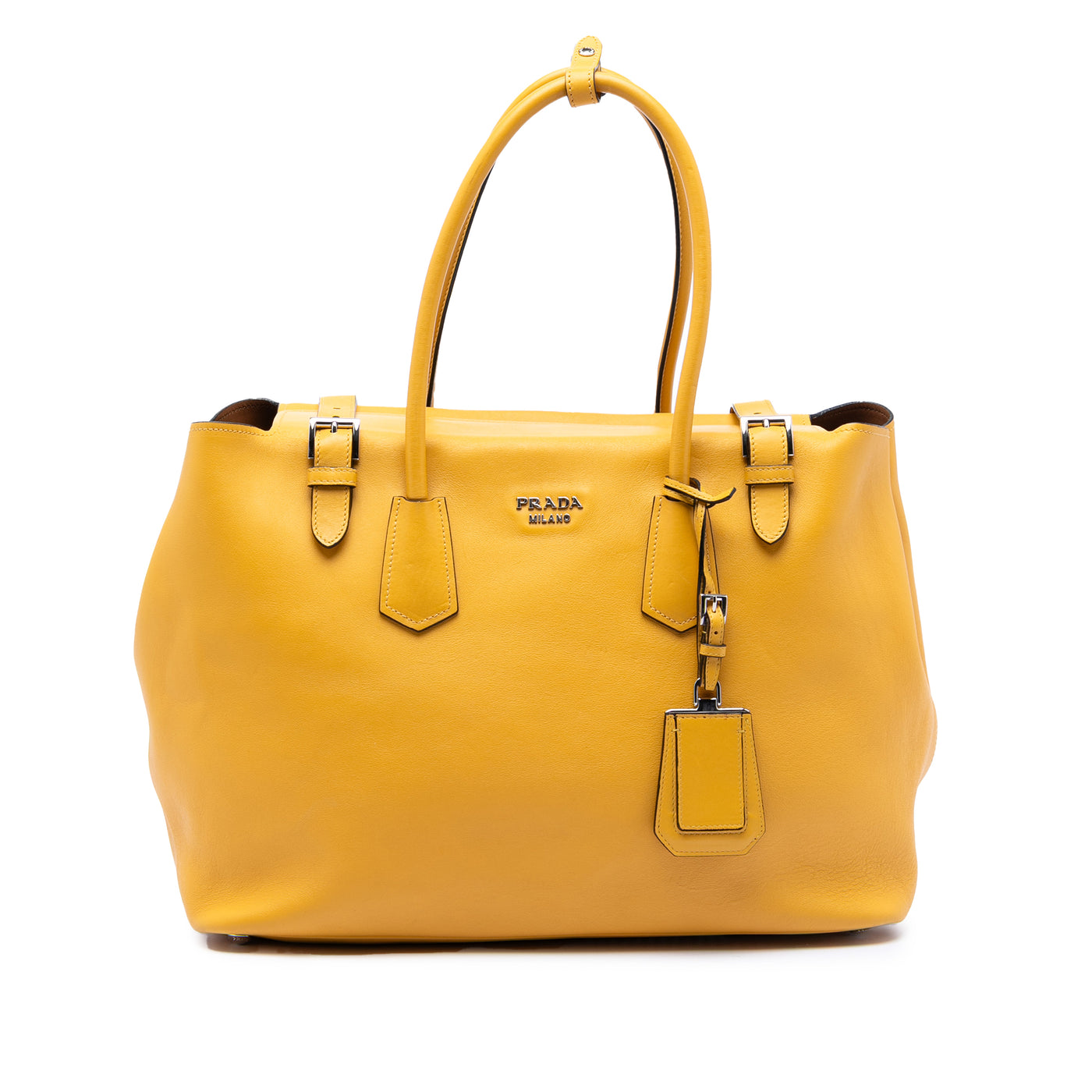City Calf Leather Buckle Tote - Image 1