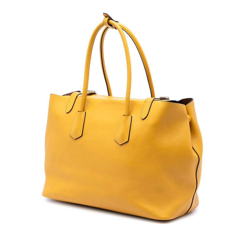City Calf Leather Buckle Tote - Image 2