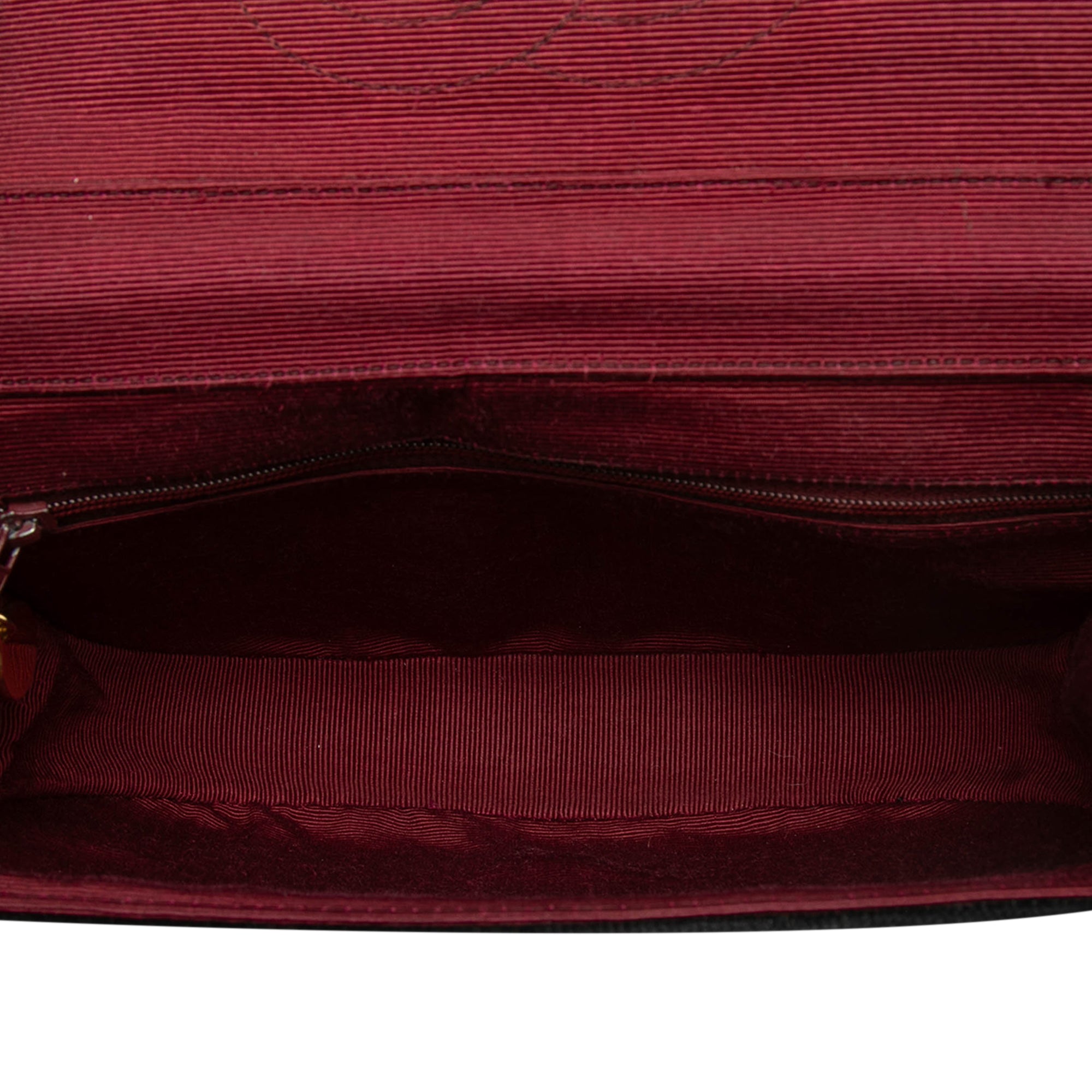 CC Quilted Velvet Half Moon Flap - Image 4