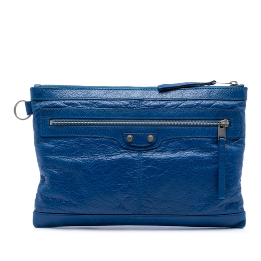 Lambskin Motocross Classic Clip M Clutch - Image 1