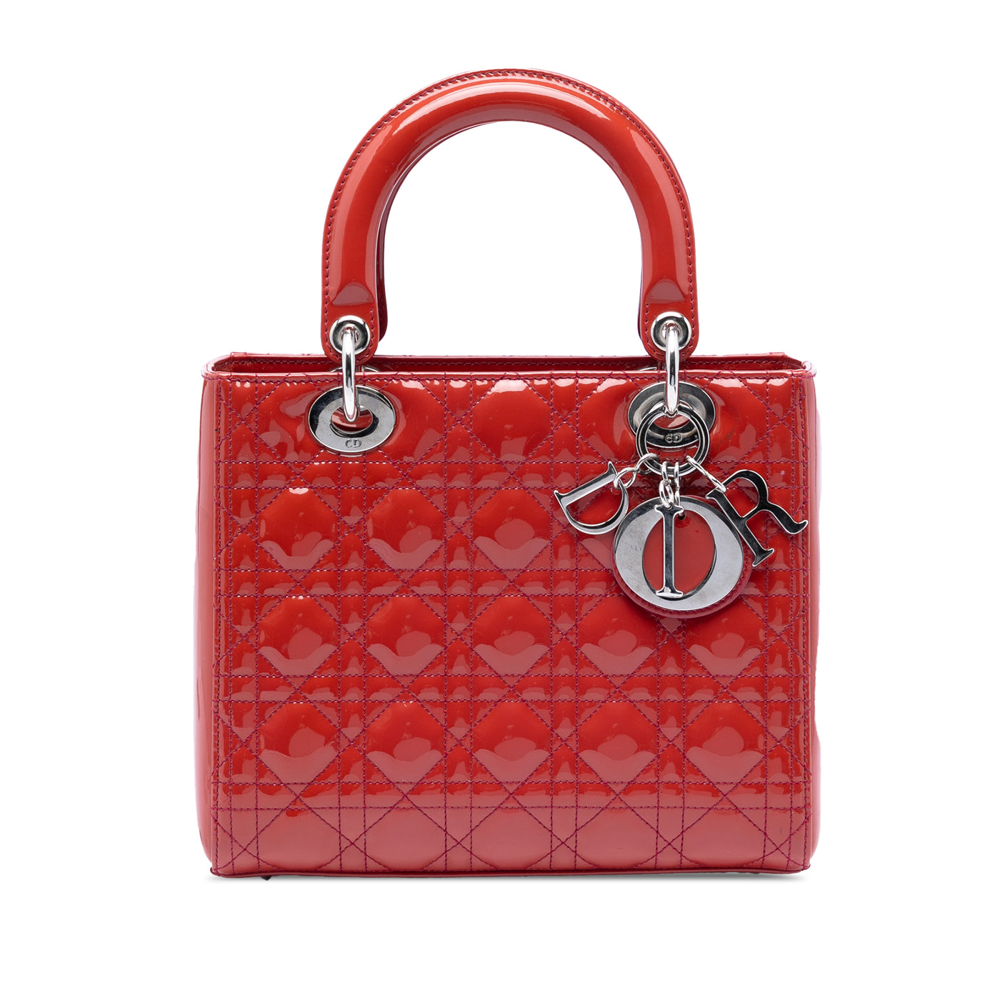 Medium Patent Cannage Lady Dior - Image 1
