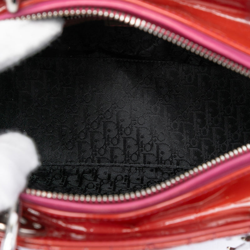 Medium Patent Cannage Lady Dior - Image 4