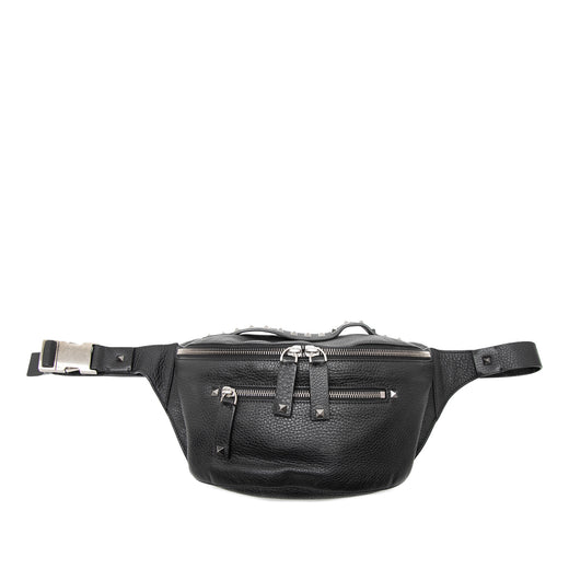 Pebbled Calfskin Rockstud Belt Bag - Image 1