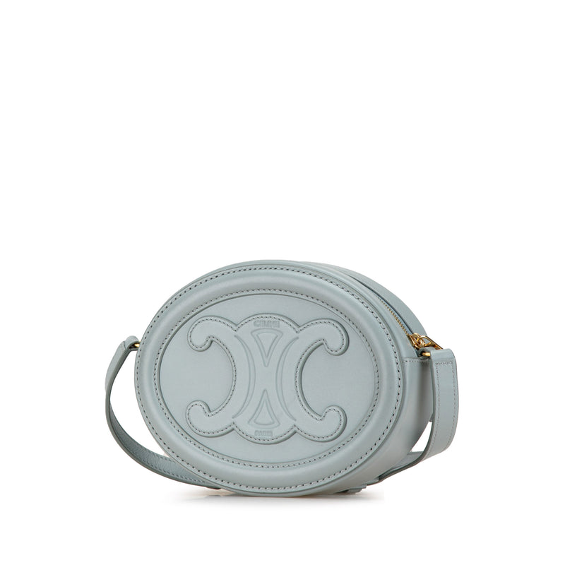Small Calfskin Cuir Triomphe Oval Crossbody - Image 2