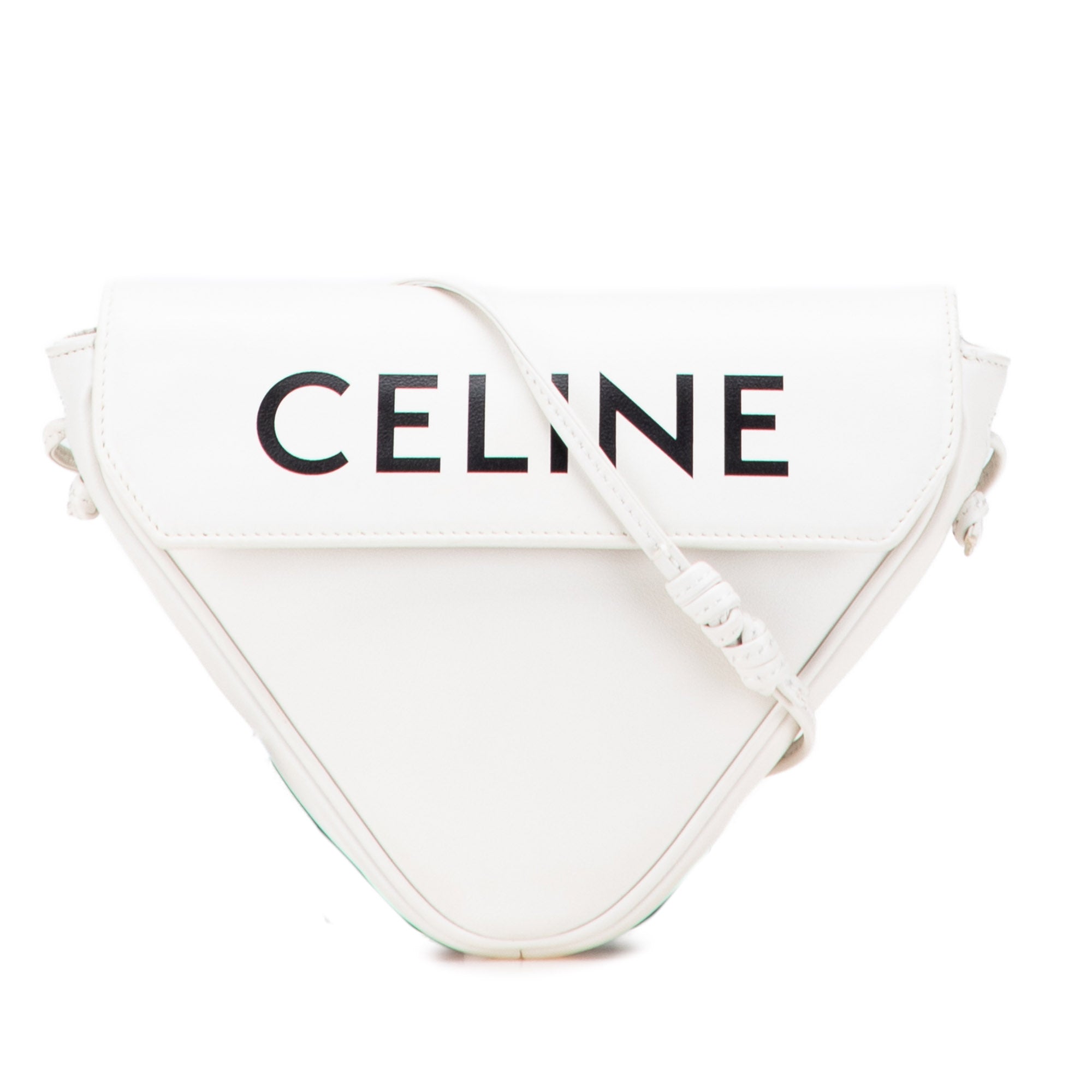Smooth Calfskin Logo Triangle Crossbody - Image 1