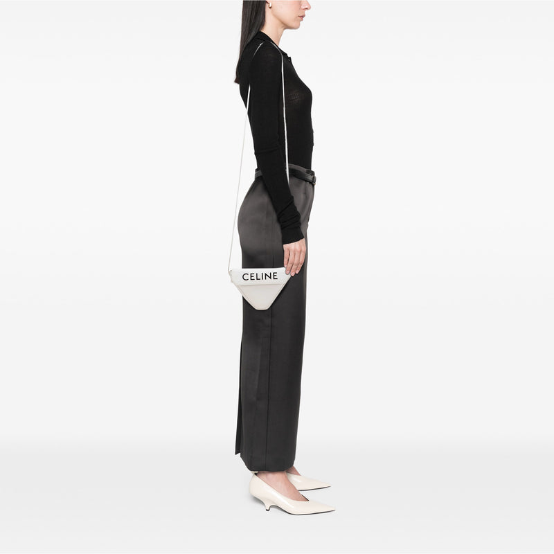 Smooth Calfskin Logo Triangle Crossbody - Image 10