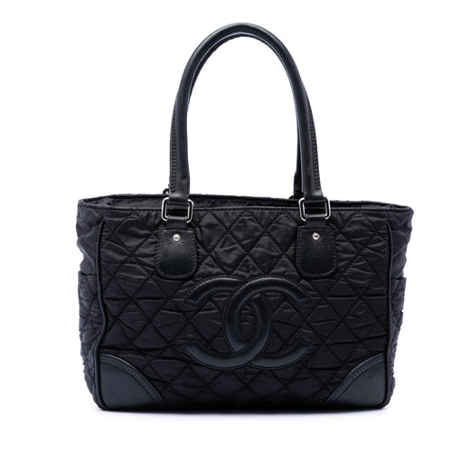 Paris New York Quilted Nylon Tote - Image 1