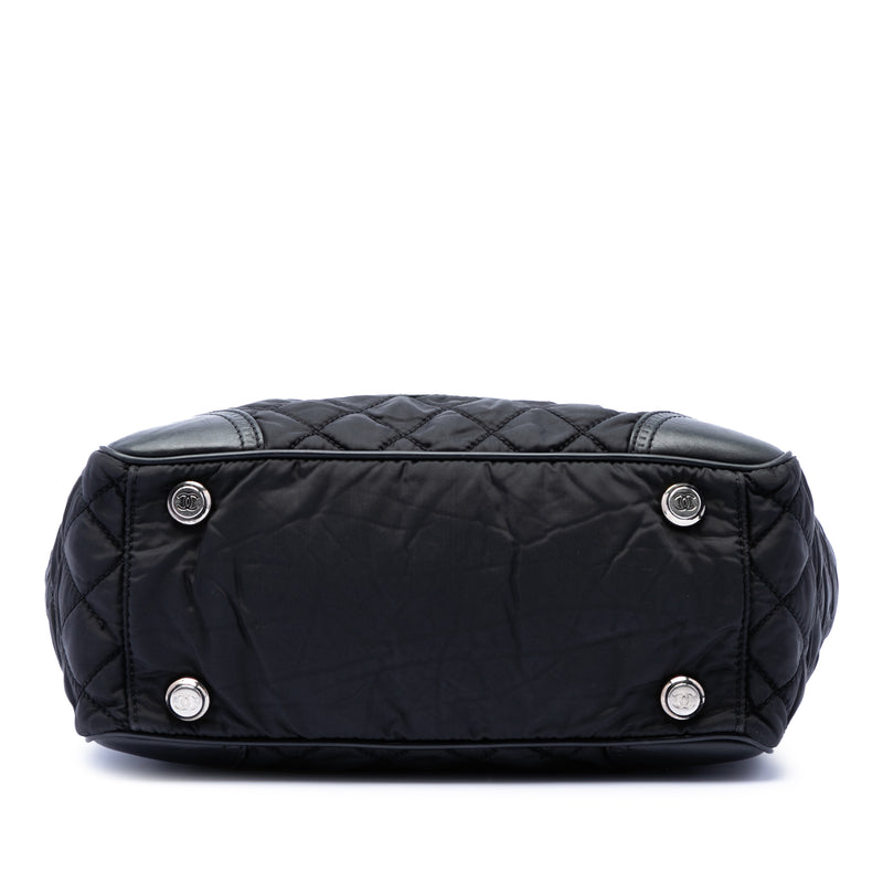 Paris New York Quilted Nylon Tote - Image 3