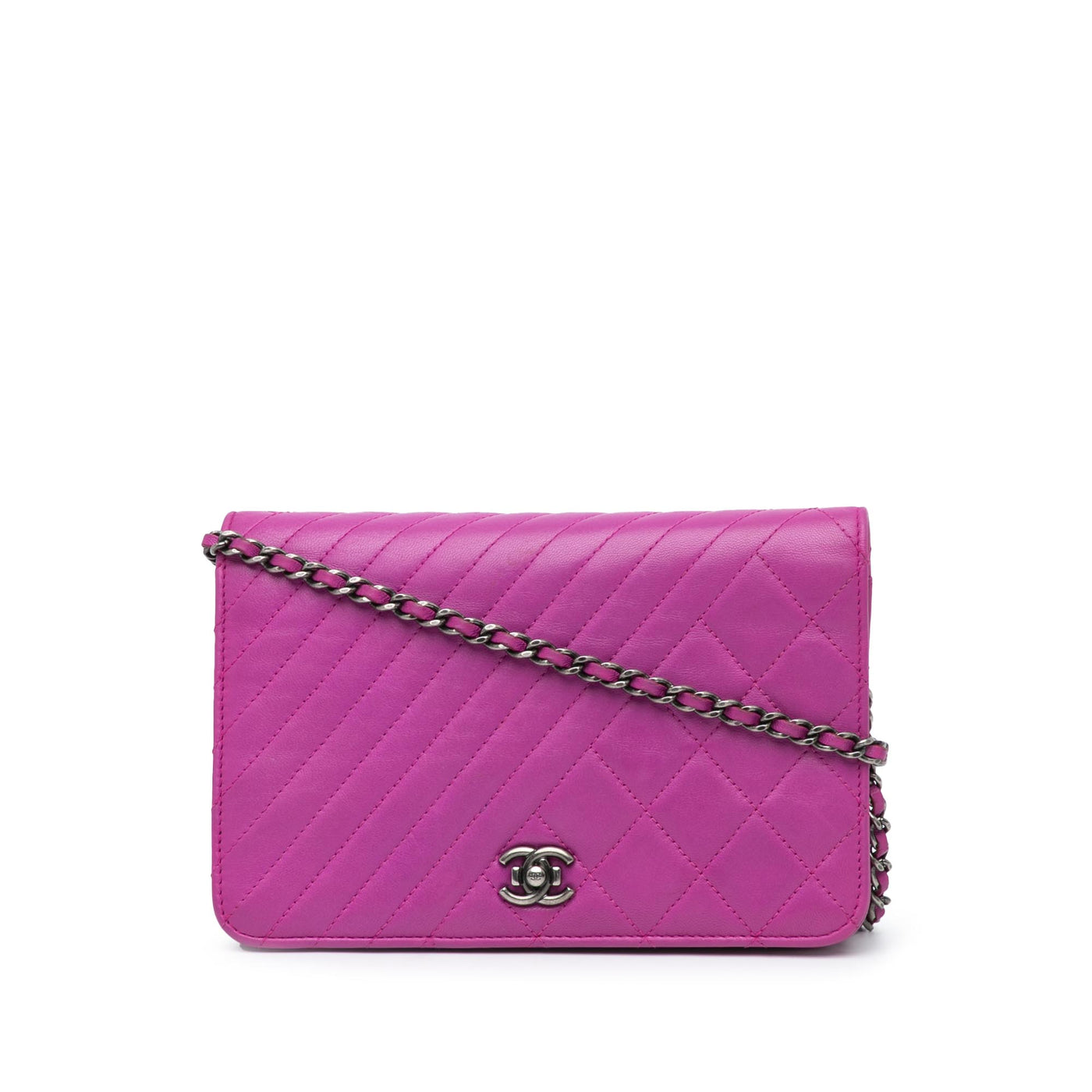 Lambskin Coco Boy Wallet On Chain - Image 1