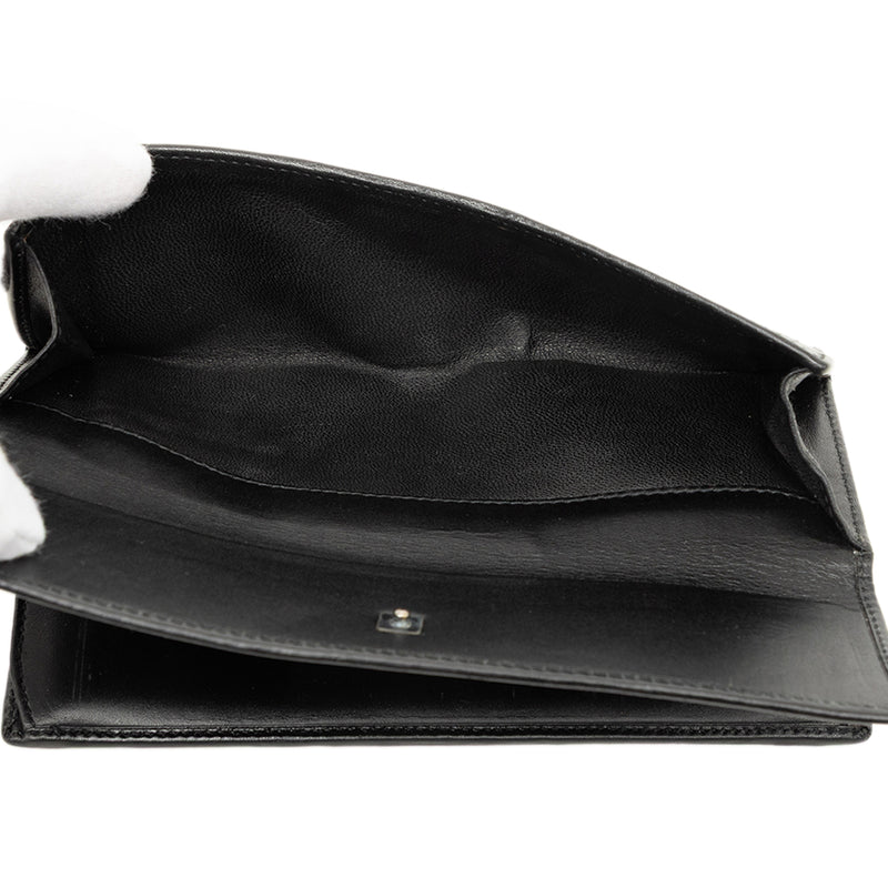 Canvas and Leather Web Continental Wallet - Image 5