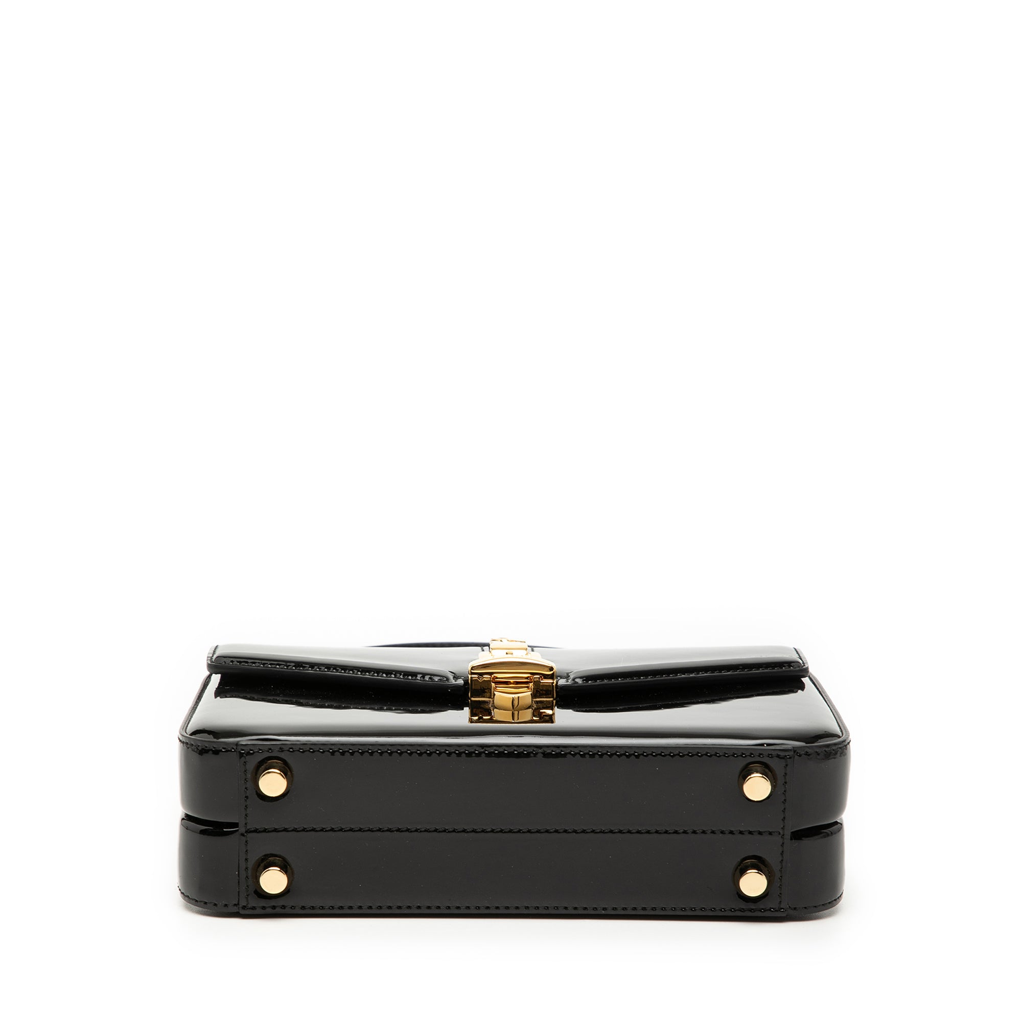 Mini Patent Sylvie 1969 Top Handle Bag - Image 3