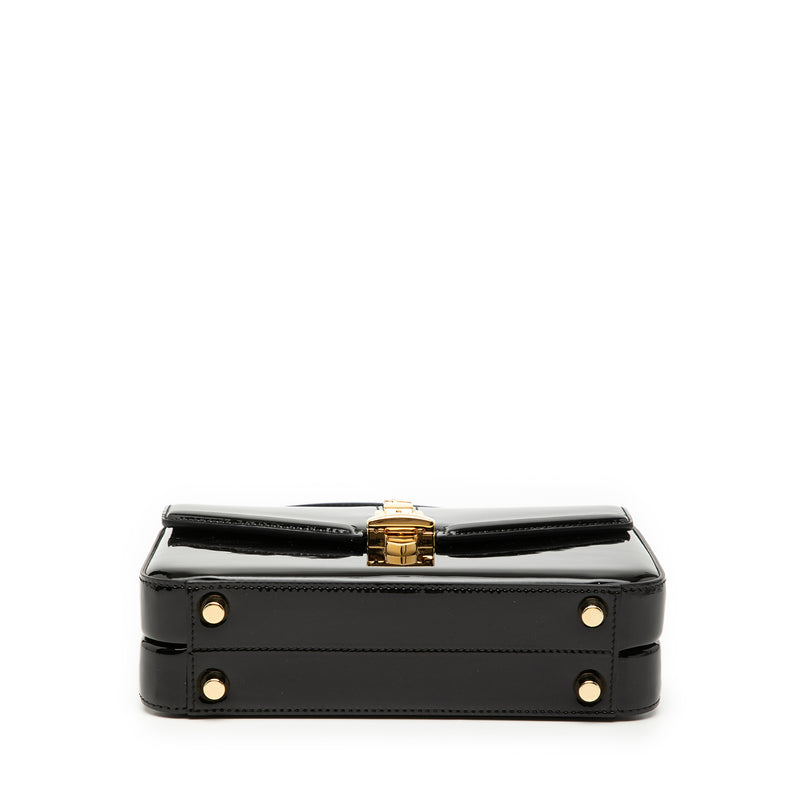 Mini Patent Sylvie 1969 Top Handle Bag - Image 3