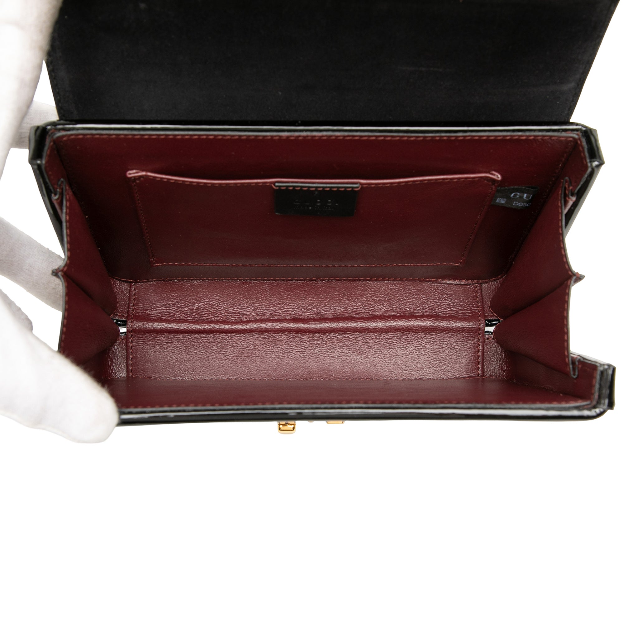 Mini Patent Sylvie 1969 Top Handle Bag - Image 4