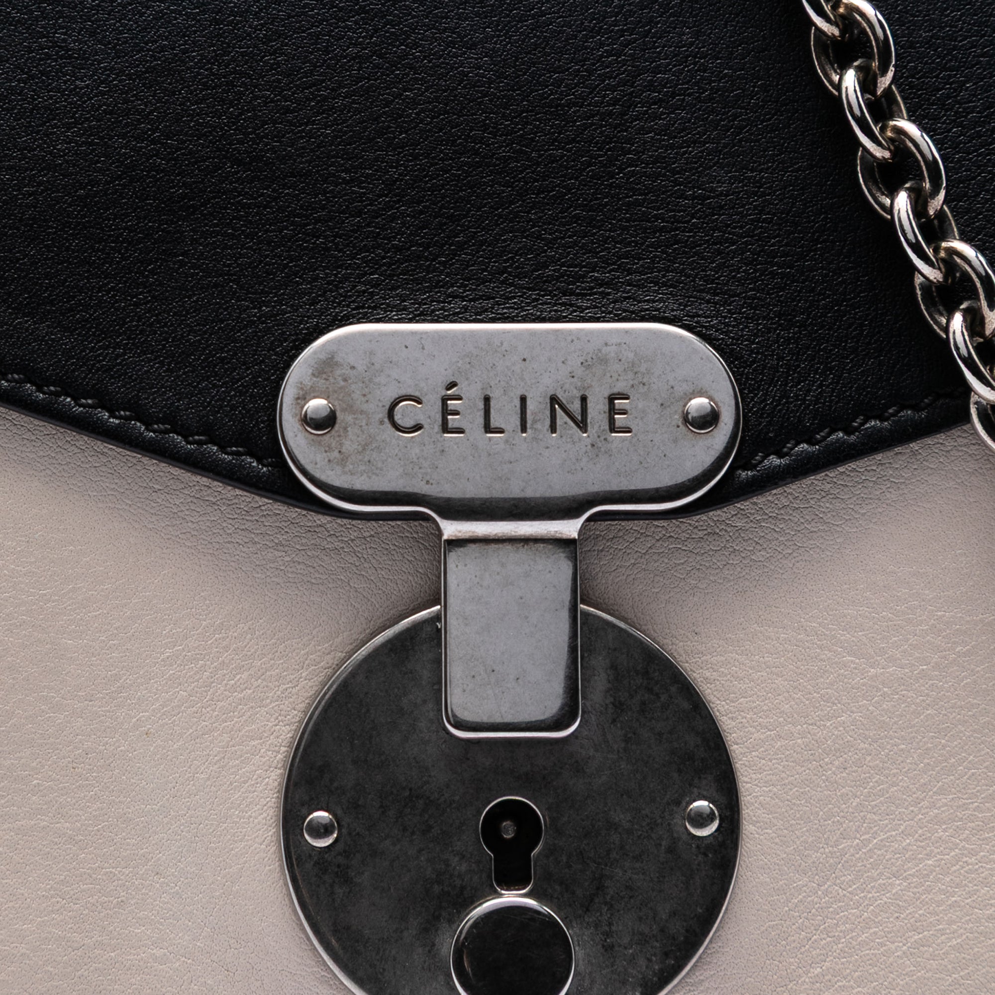 Bicolor Leather Pocket Envelope Zip Crossbody - Image 5