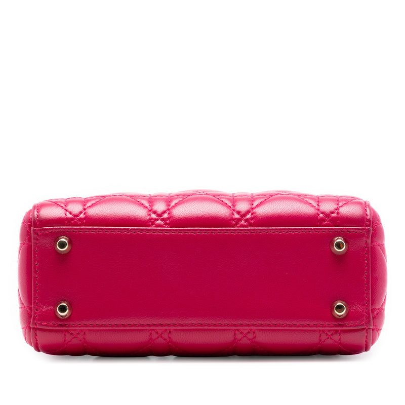 Mini Lambskin Cannage Lady Dior - Image 3