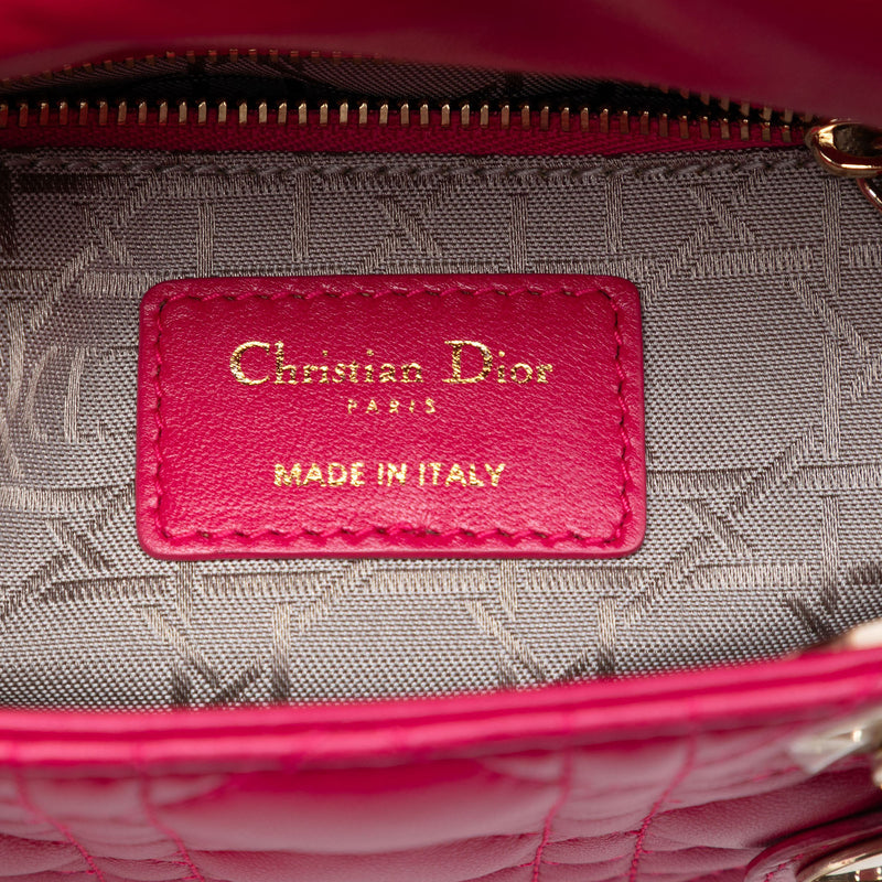 Mini Lambskin Cannage Lady Dior - Image 5