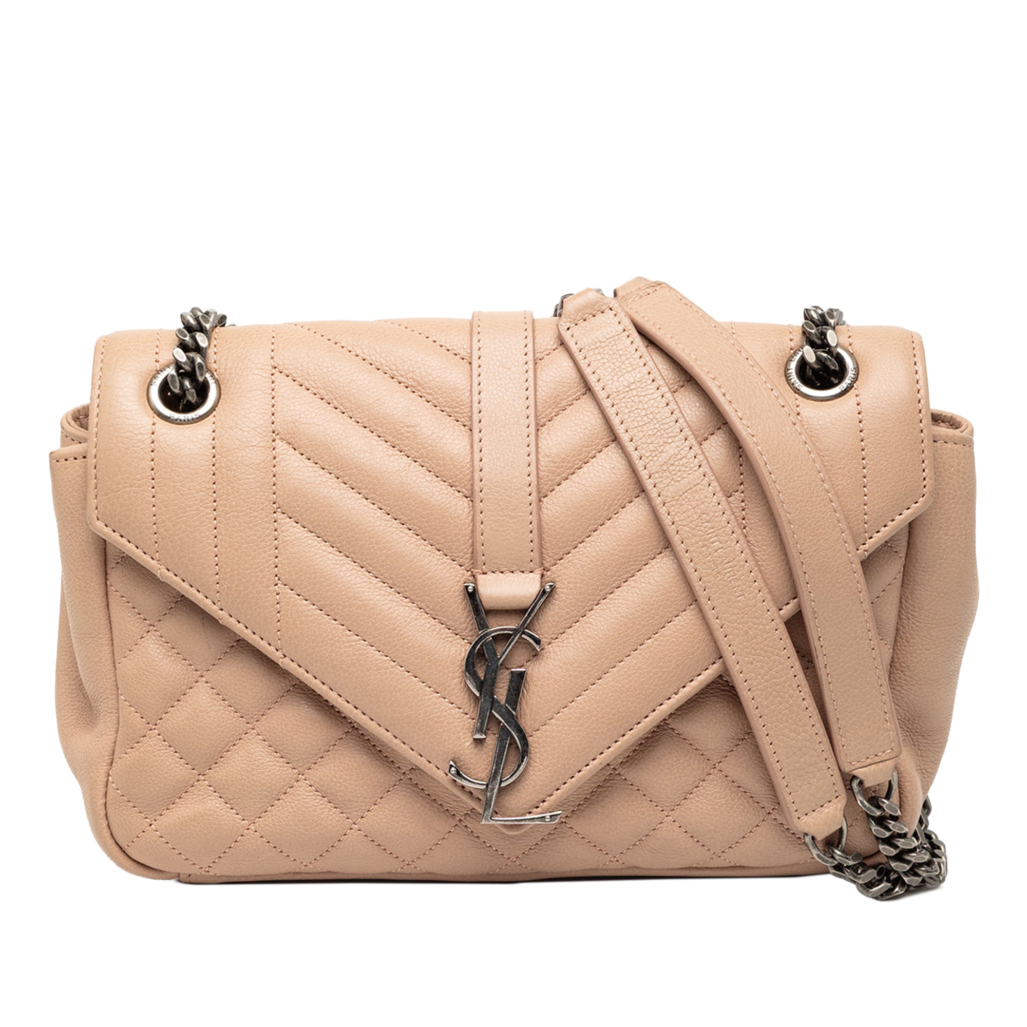 Medium Sheepskin Triquilt Monogram College Bag - Image 1