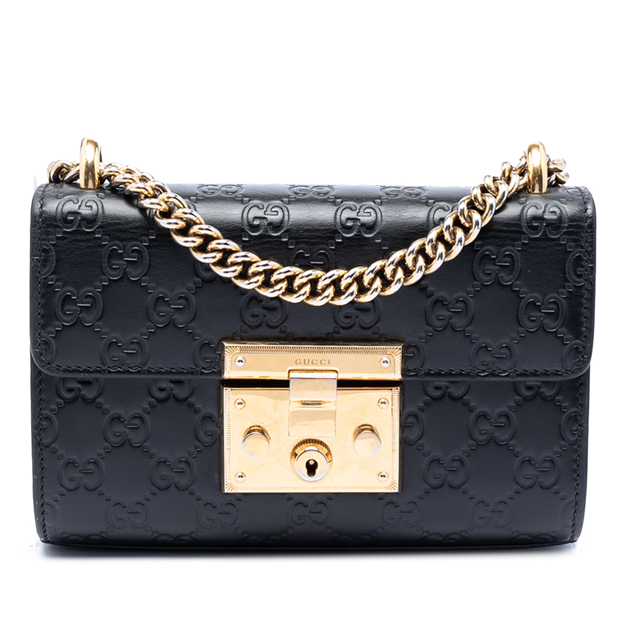 Small Guccissima Padlock Crossbody - Image 1