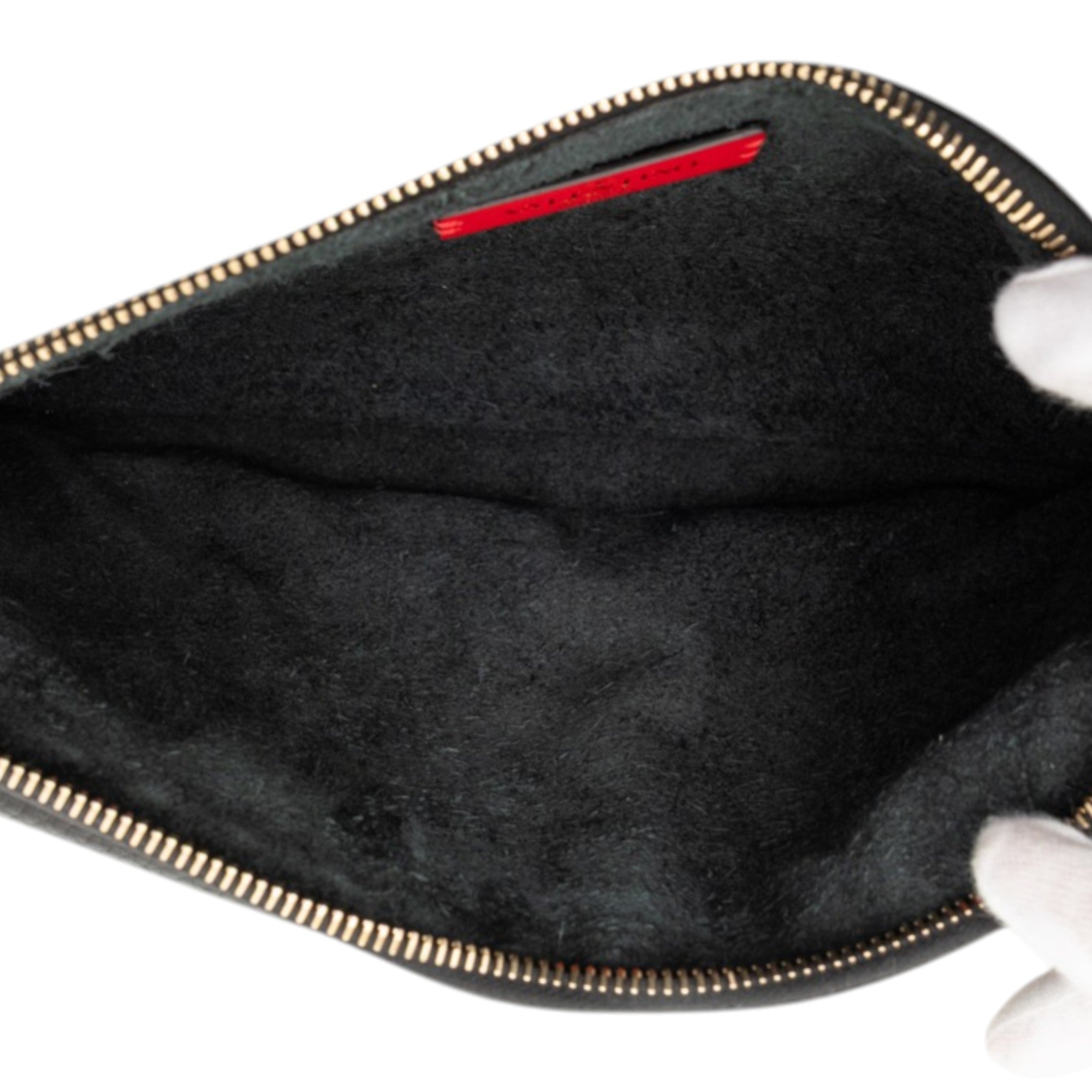 Grained Calfskin Rockstud Wristlet Clutch - Image 4