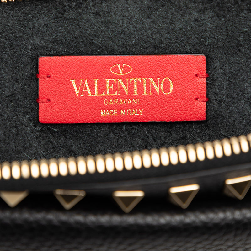 Grained Calfskin Rockstud Wristlet Clutch - Image 5