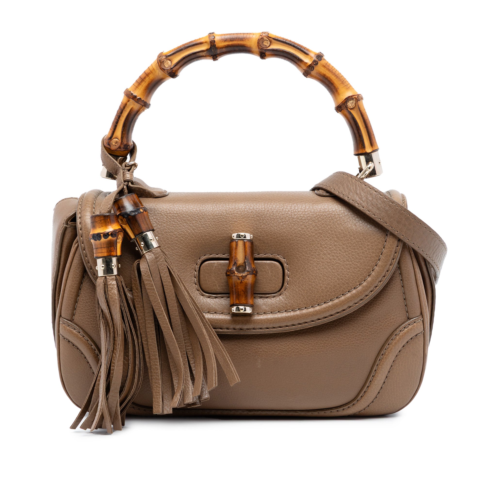 Medium Calfskin New Bamboo Top Handle Bag - Image 1