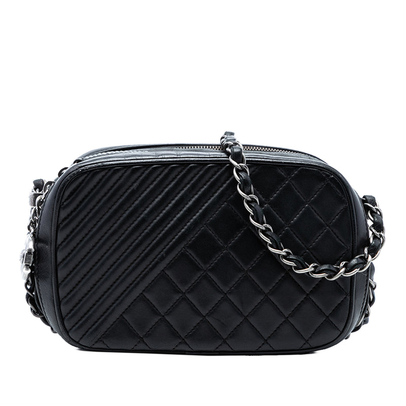 Mini Quilted Lambskin Coco Boy Camera Bag